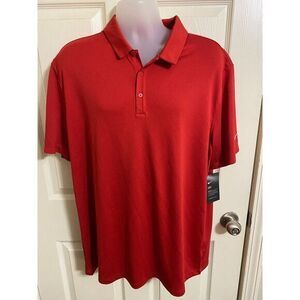 NWT Nike Shirt Men's Extra Large Red‎ Polo Stoli Short Sleeve Golf
